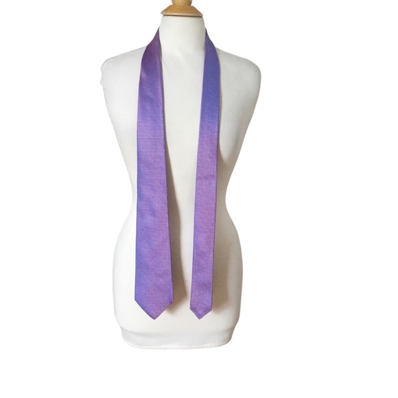 NEW Kiton Napoli Purple Silk Tie - Picture 2 of 10